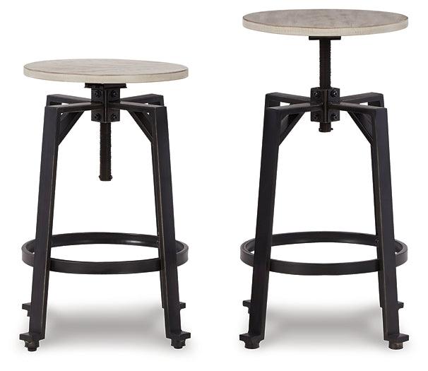 Karisslyn Counter Height Stool D336-024 White Casual Barstools By Ashley - sofafair.com