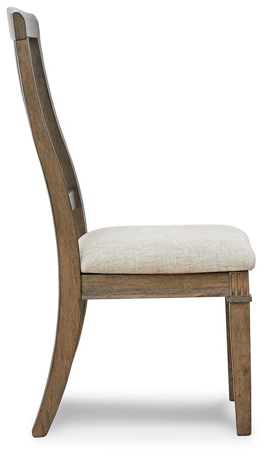 Markenburg Dining Chair D770-01 Brown/Beige Traditional Formal Seating By Ashley - sofafair.com