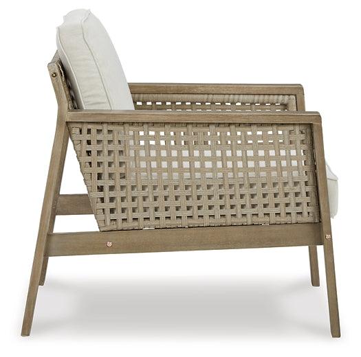 Barn Cove Lounge Chair with Cushion (Set of 2) P342-820 Brown/Beige Casual Outdoor Seating By Ashley - sofafair.com