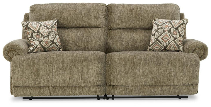 Lubec 2-Piece Power Reclining Sectional 85407S6 Brown/Beige Contemporary Motion Sectionals By Ashley - sofafair.com
