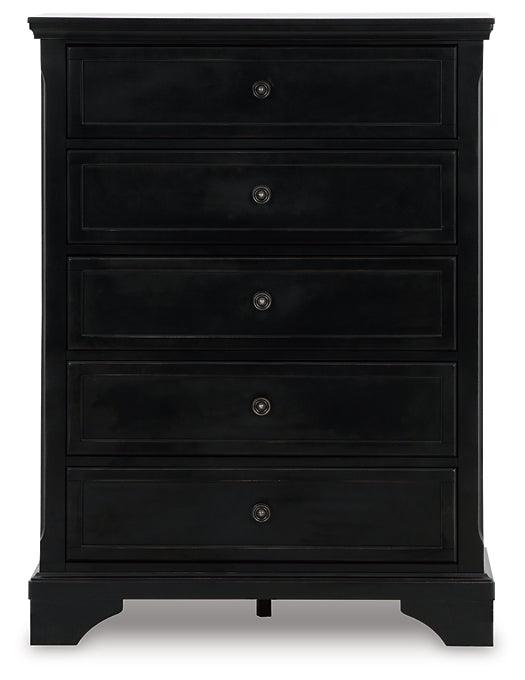 Chylanta Chest of Drawers B739-46 Black/Gray Traditional Master Bed Cases By Ashley - sofafair.com