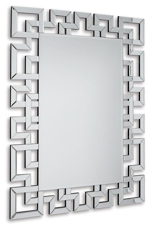 A8010135 Metallic Contemporary Jasna Accent Mirror By Ashley - sofafair.com