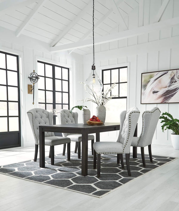 Jeanette Dining Table D702-25 Black/Gray Casual Casual Tables By Ashley - sofafair.com