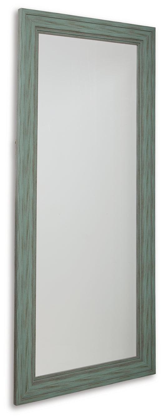 Jacee Floor Mirror A8010221 Blue Casual Decorative Oversize Accents By Ashley - sofafair.com