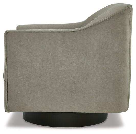 Phantasm Swivel Accent Chair A3000343 Black/Gray Casual Stationary Upholstery Accents By Ashley - sofafair.com