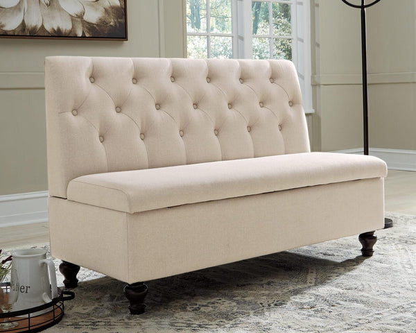 Gwendale Storage Bench A3000185 White Casual Accent Chairs - Free Standing By Ashley - sofafair.com