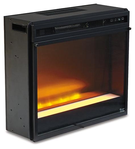 W100-02 Black/Gray Contemporary Entertainment Accessories Electric Fireplace Insert By Ashley - sofafair.com