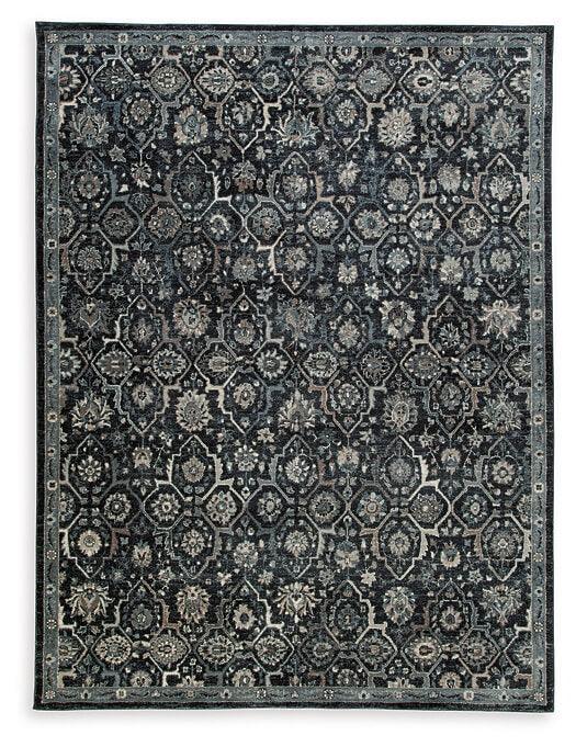 Hilcott R406111,R406112 Black/Gray Traditional Rug Large By Ashley - sofafair.com