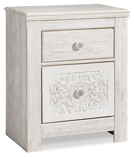 Paxberry Nightstand B181-92 White Traditional Youth Bed Cases By Ashley - sofafair.com