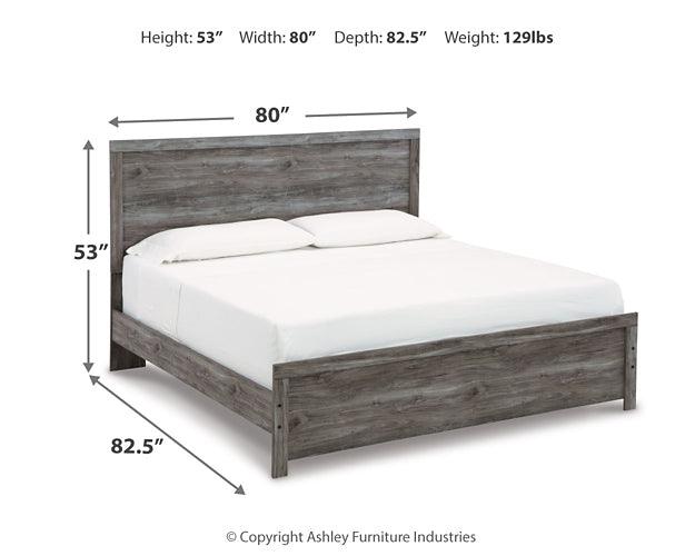 Bronyan King Panel Bed B1290B4 Black/Gray Contemporary Master Beds By Ashley - sofafair.com