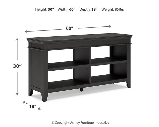 Beckincreek Credenza H778-46 Black/Gray Traditional Curio By Ashley - sofafair.com