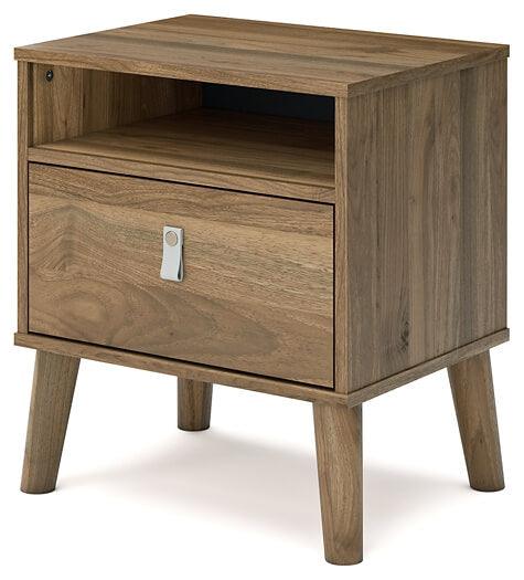 EB1187-291 Brown/Beige Contemporary Aprilyn Nightstand By AFI - sofafair.com