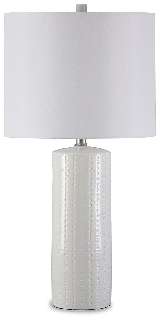 Steuben Table Lamp (Set of 2) L177904 White Contemporary Table Lamp Pair By Ashley - sofafair.com