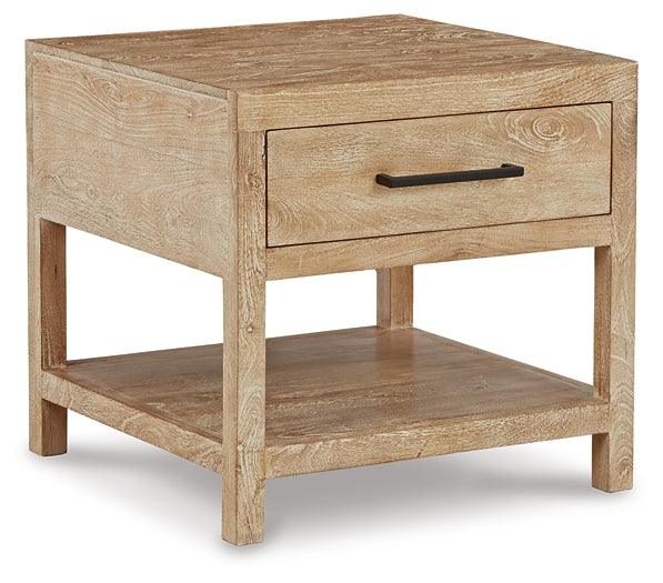 T995-2 Brown/Beige Casual Belenburg End Table By Ashley - sofafair.com