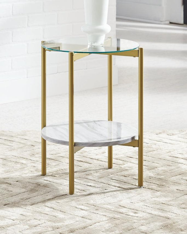 T192-6 White Contemporary Wynora End Table By Ashley - sofafair.com