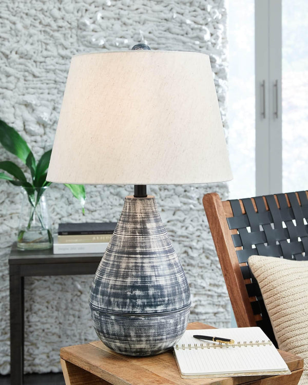 Erivell Table Lamp (Set of 2) L204494 White Casual Table Lamp Pair By AFI - sofafair.com