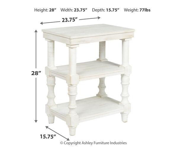 A4000276 White Casual Dannerville Accent Table By Ashley - sofafair.com