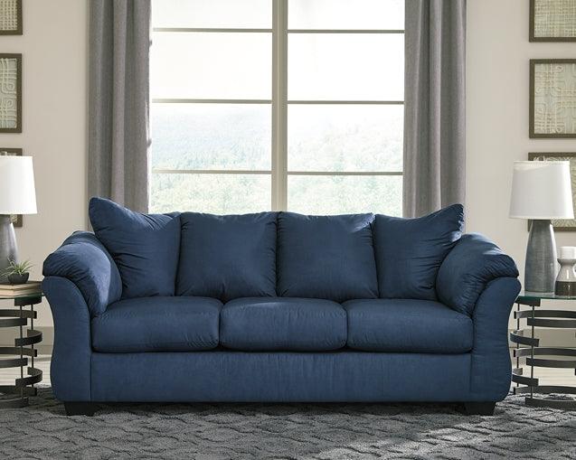 Darcy Sofa 7500738 Blue Contemporary Stationary Upholstery By Ashley - sofafair.com