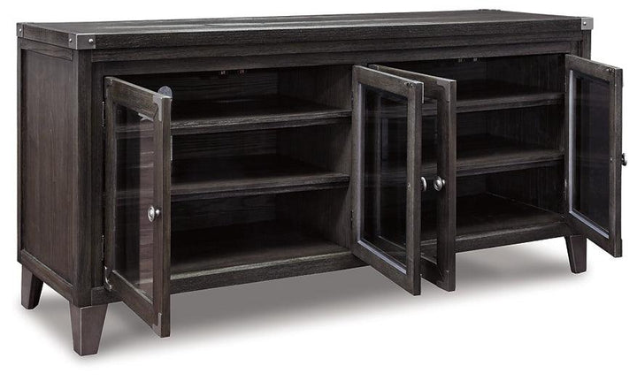 W901-60 Black/Gray Contemporary Todoe 70" TV Stand By Ashley - sofafair.com