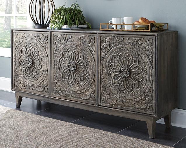 A4000028 Black/Gray Contemporary Fair Ridge Accent Cabinet By Ashley - sofafair.com