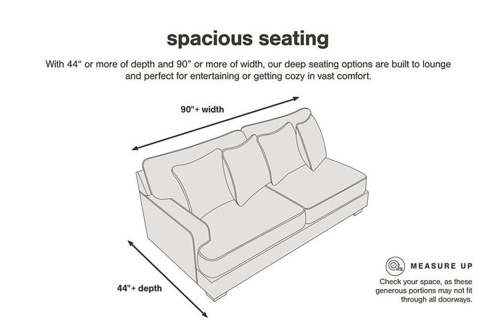 Gardiner Sofa Chaise 5240418 Black/Gray Contemporary Stationary Upholstery By Ashley - sofafair.com