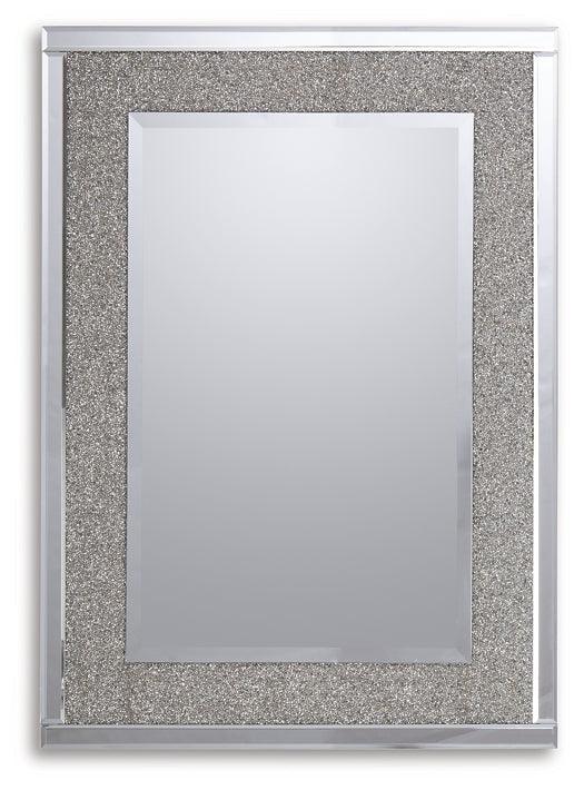 A8010206 Metallic Contemporary Kingsleigh Accent Mirror By Ashley - sofafair.com