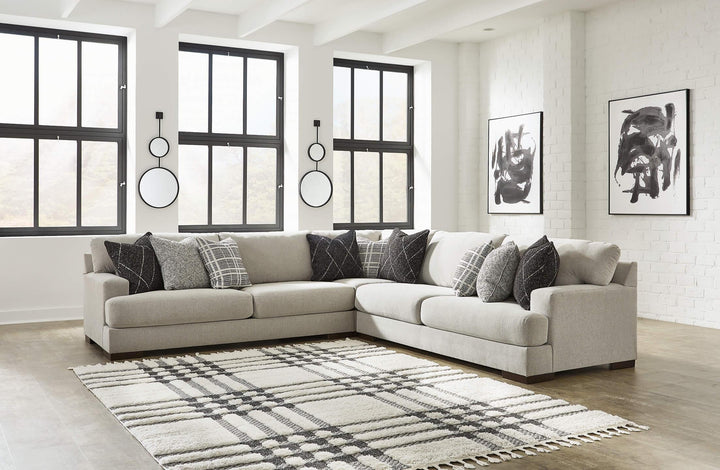 Artsie 3-Piece Sectional 58605S1 Black/Gray Contemporary Stationary Sectionals By AFI - sofafair.com