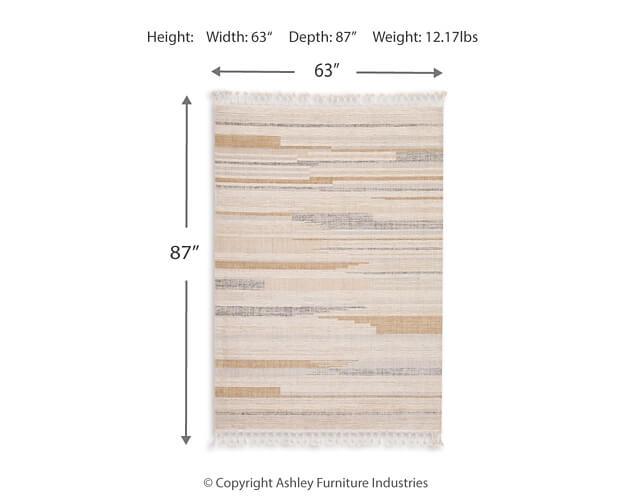 Joywell R405891,R405892 White Casual Rug Large By Ashley - sofafair.com