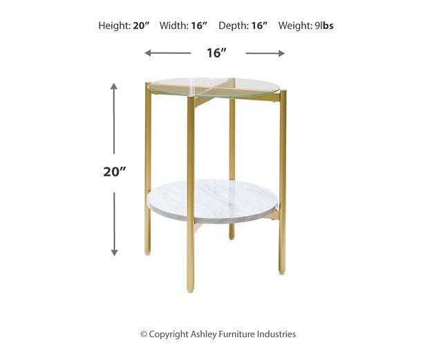 T192-6 White Contemporary Wynora End Table By Ashley - sofafair.com