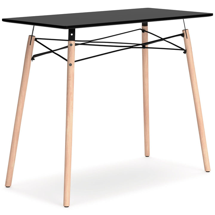 Jaspeni Home Office Desk H020-10 Black/Gray Contemporary Desks By Ashley - sofafair.com