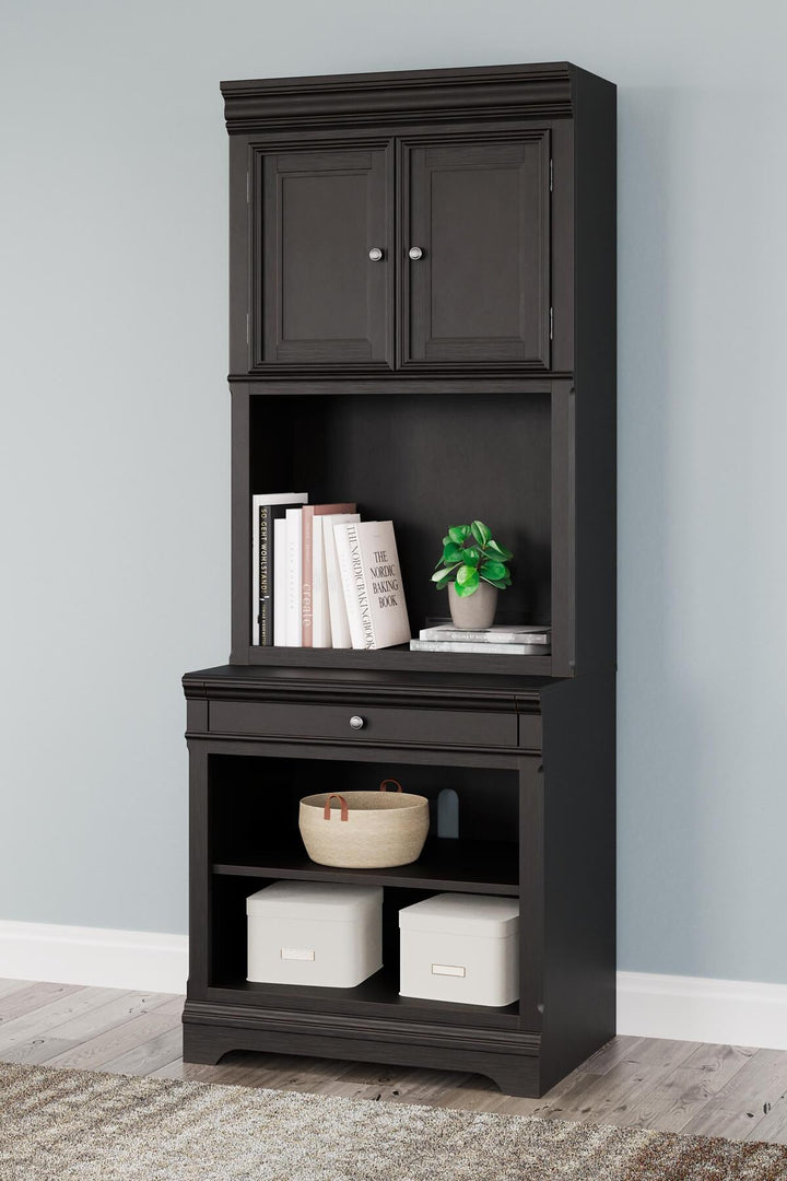 Beckincreek Bookcase H778H7 Black/Gray Traditional Home Office Cases By Ashley - sofafair.com