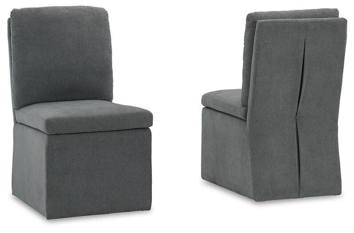 Krystanza Dining Chair D766-01 Black/Gray Casual Formal Seating By AFI - sofafair.com