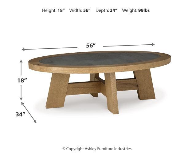 Brinstead Coffee Table T839-0 Black/Gray Casual Cocktail Table By Ashley - sofafair.com