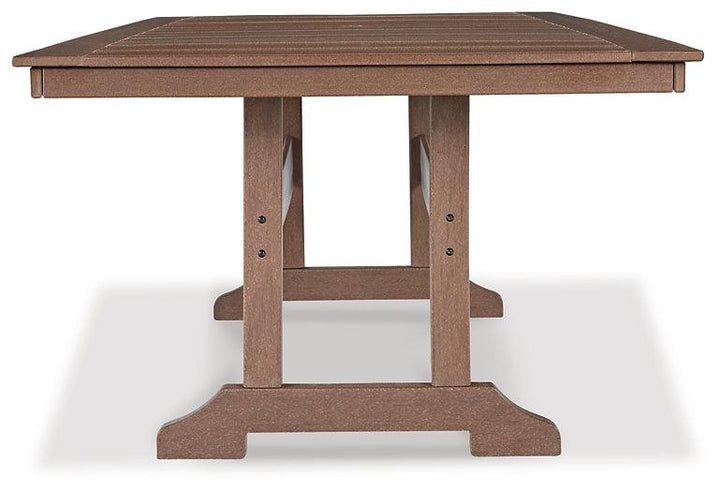 P420-625 Brown/Beige Casual Emmeline Outdoor Dining Table By Ashley - sofafair.com