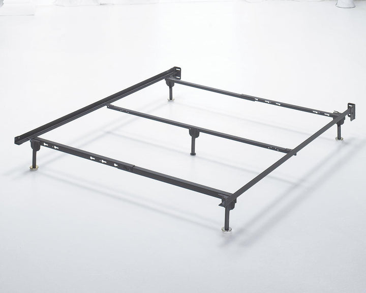 Frames and Rails Queen Bolt on Bed Frame B100-31 Black/Gray Contemporary Metal Frames / Rails By Ashley - sofafair.com