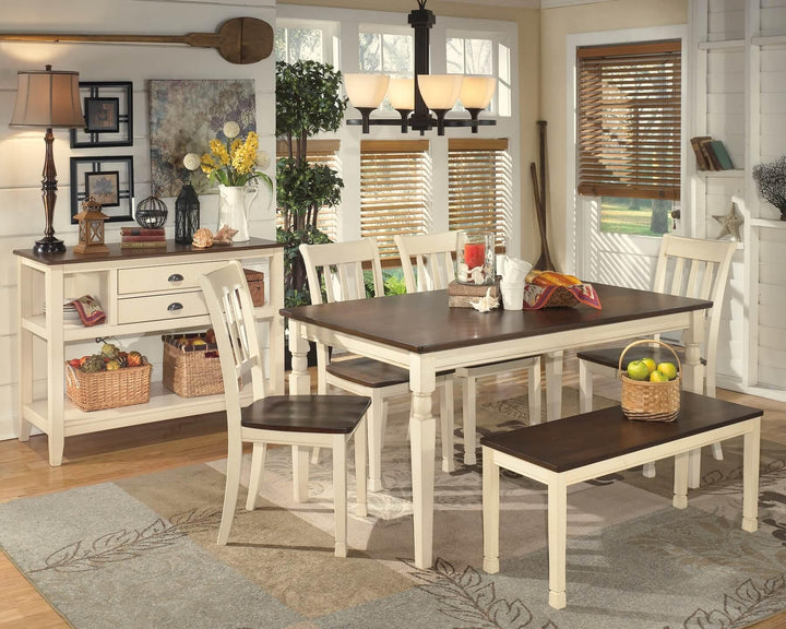 Whitesburg Dining Server D583-59 Brown/Beige Casual Casual Dining Cases By Ashley - sofafair.com