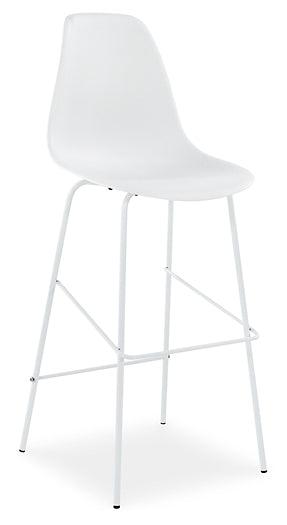 Forestead Bar Height Bar Stool (Set of 2) D130-230X2 White Contemporary Barstool By Ashley - sofafair.com