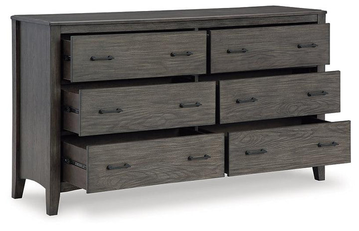 B651-31 Black/Gray Casual Montillan Dresser By Ashley - sofafair.com