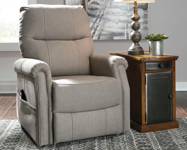 Markridge Power Lift Recliner 3500212 Black/Gray Traditional Motion Recliners - Free Standing By Ashley - sofafair.com