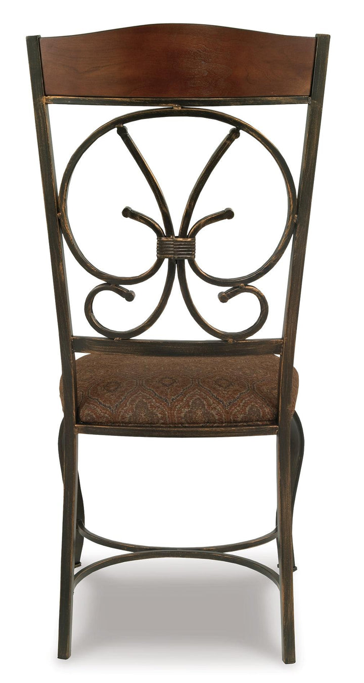 D329-01X4 Brown/Beige Traditional Glambrey Dining Chair (Set of 4) By Ashley - sofafair.com