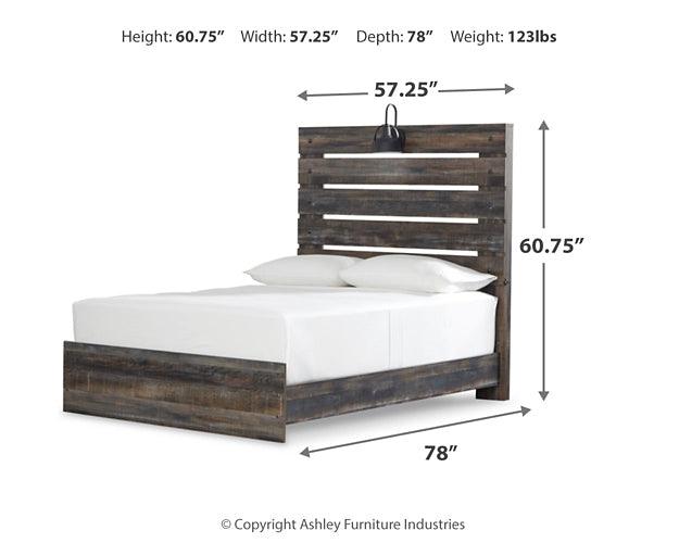 Drystan Full Panel Bed B211B3 Black/Gray Casual Youth Beds By Ashley - sofafair.com