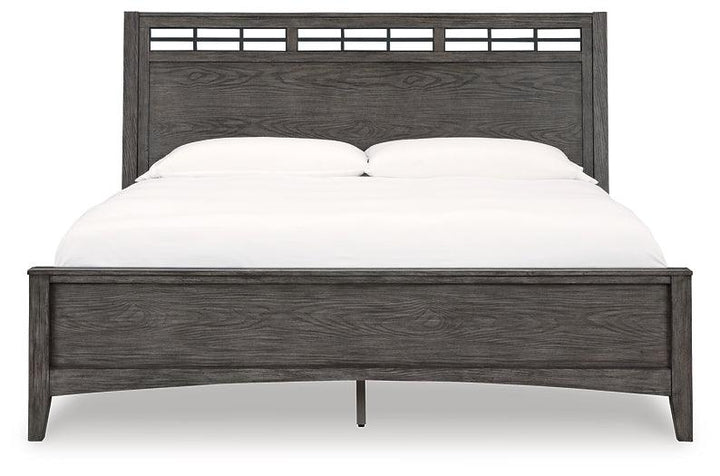 Montillan King Panel Bed B651B4 Black/Gray Casual Master Beds By Ashley - sofafair.com