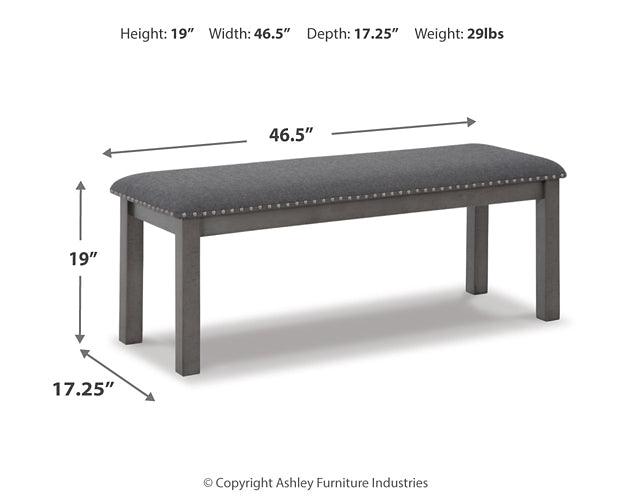 Myshanna Dining Bench D629-00 Black/Gray Casual Casual Seating By Ashley - sofafair.com