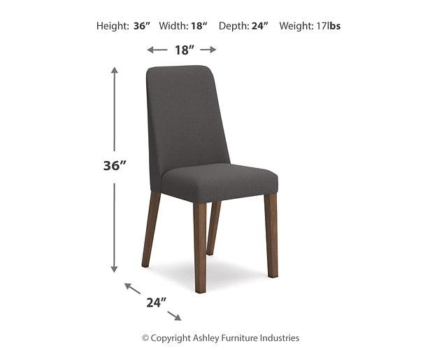 D615-02 Black/Gray Contemporary Lyncott Dining Chair By Ashley - sofafair.com