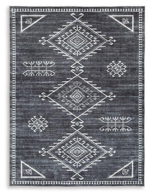 Arloman 5' x 7' Rug R405932 White Contemporary Rug Medium By Ashley - sofafair.com