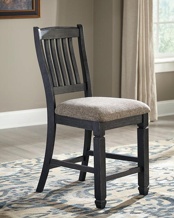 Tyler Creek Counter Height Bar Stool D736-124 Black/Gray Casual Barstool By Ashley - sofafair.com