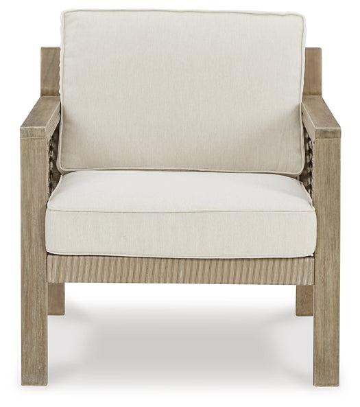 Barn Cove Lounge Chair with Cushion (Set of 2) P342-820 Brown/Beige Casual Outdoor Seating By Ashley - sofafair.com