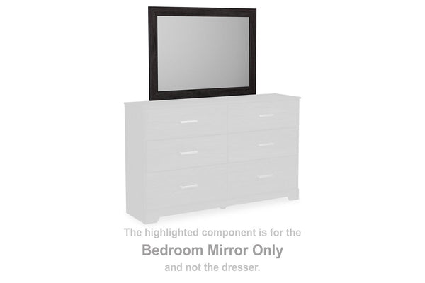 B2589-36 Black/Gray Casual Belachime Bedroom Mirror By Ashley - sofafair.com
