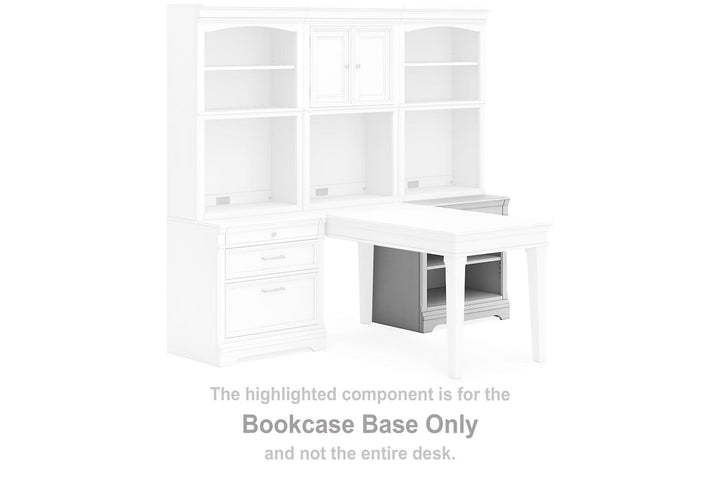 Kanwyn Bookcase H777H8 White Traditional Home Office Cases By Ashley - sofafair.com