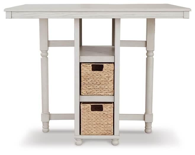 Robbinsdale Counter Height Dining Table and Bar Stools (Set of 5) D623-223 White Casual Counter Height Table By AFI - sofafair.com